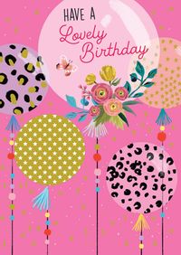 Tap to view Birthday Patterned Balloons Card
