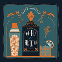 Ages to Perfection Gin Birthday Card