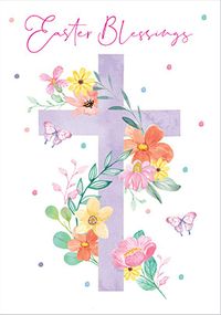 Pastel Cross Easter Card