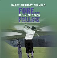 Fore Your Grandad Birthday Card
