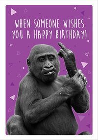 Someone Wishes You a Happy Birthday Card