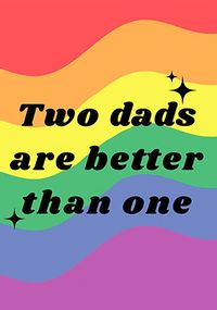 Two Dads Father's Day Card