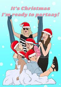 Ready to Partay Christmas Card