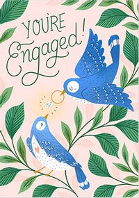 Tap to view You're Engaged Birds Card