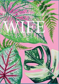 Wife Birthday Foliage Card