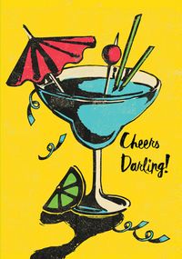 Tap to view Cheers Darling Pina Colada Card