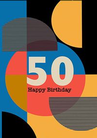 50th Birthday Modern Card
