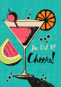 Tap to view Cheers You Did It Congratulations Card
