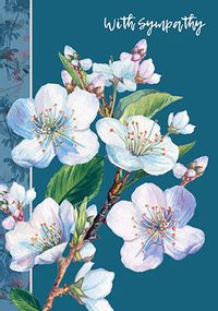 Tap to view White Cherry Blossom With Sympathy Card