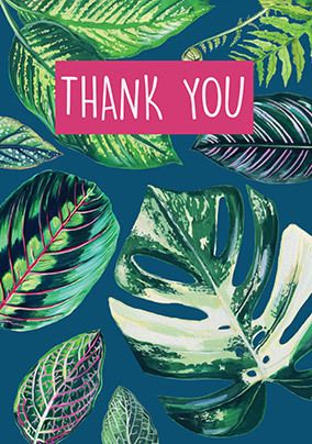 Leaves Thank You Card