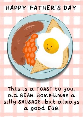 Breakfast Father's Day Card