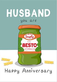 Besto Husband Anniversary Card