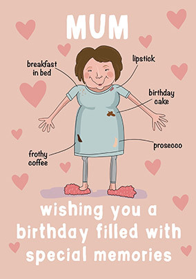 Mum Special Memories Birthday Card