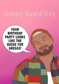 Happy Beard Day Birthday Card