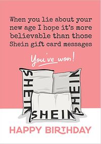 Tap to view Funny Gift Card Birthday Card