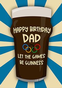 Dad Let the Games Birthday Card