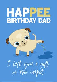 Happee Birthday Dad Card