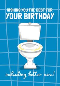Tap to view Better Aim Birthday Card