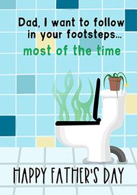 Tap to view Follow in Your Footsteps Father's Day Card