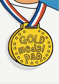 Gold Medal Father's Day Card