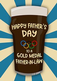 Tap to view Gold Medal Father In Law Father's Day Card