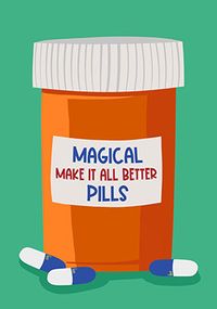 Tap to view Magical Pills Get Well Soon Card
