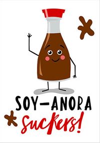 Tap to view Sayonara Soy-anora Suckers Resignation Card
