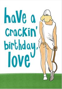 Crackin Love Birthday Card