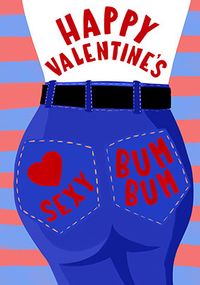 Sexy Bum Bum Valentine's Day Card