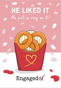 He Put a Ring On It Engagement Card