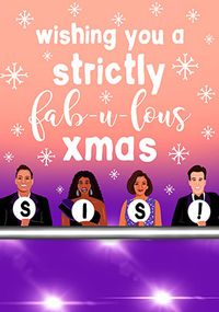 Strictly Fab-u-lous Sis Christmas Card