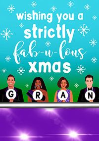 Tap to view Strictly Fab-u-lous Gran Christmas Card