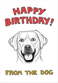 Tap to view Golden Labrador Birthday Card