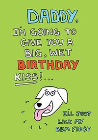 Tap to view Big Wet Kiss Birthday Card