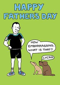 Tap to view Runneing Lycra Father's Day Card