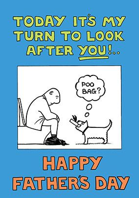 Poo Bag Father's Day Card