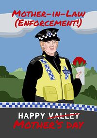 Tap to view Mother-in-Law Enforcer Mother's Day Card