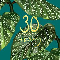 Plant 30th Birthday Card