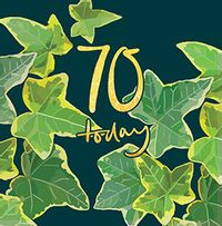 Ivy 70th Birthday Card