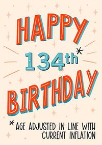 Happy 134th Birthday Card