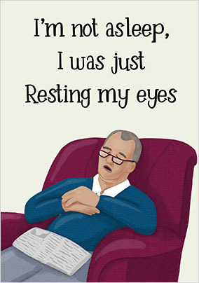 Just Resting Fathers Day Card
