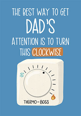 Best Way to Get Dads Attention Fathers Day Card