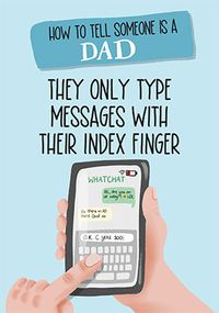 Tap to view How to Tell Someone is a Dad Father's Day Card