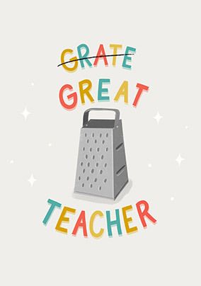 Grate Teacher Card