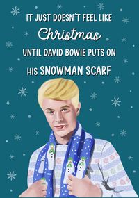 Snowman Scarf Christmas Card