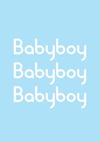 Tap to view Baby Boy Blue New Baby Card