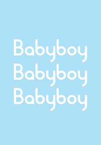 Tap to view Baby Boy Blue New Baby Card