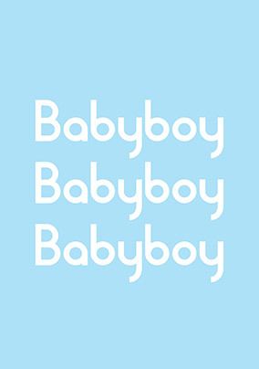 Baby Boy Blue New Baby Card