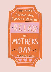 Tap to view Special Mum Relax Mother's Day Card