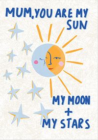 Tap to view Mum Sun Moon and Stars Mother's Day Card